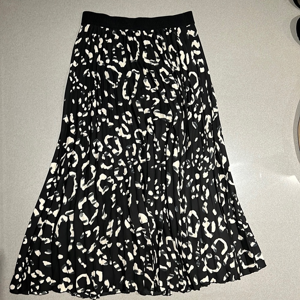H&M Pleated Midi Skirt